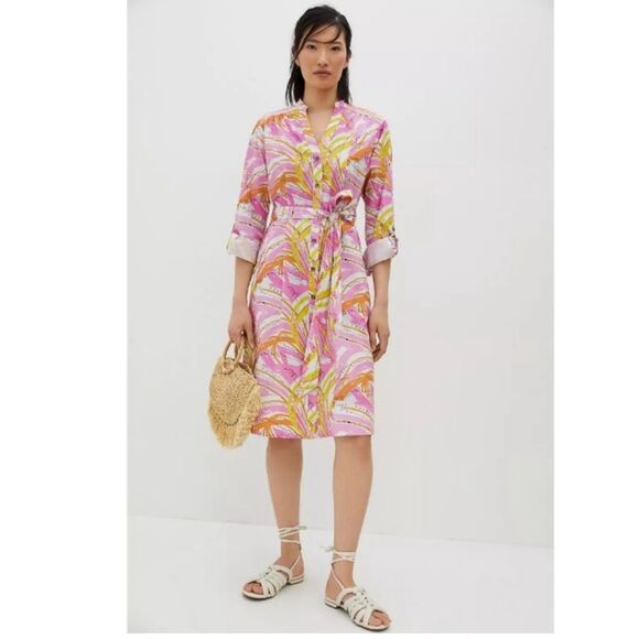 Vera Bradley for Anthropologie Confetti Shirt Style Dress Size Large - Picture 1 of 4